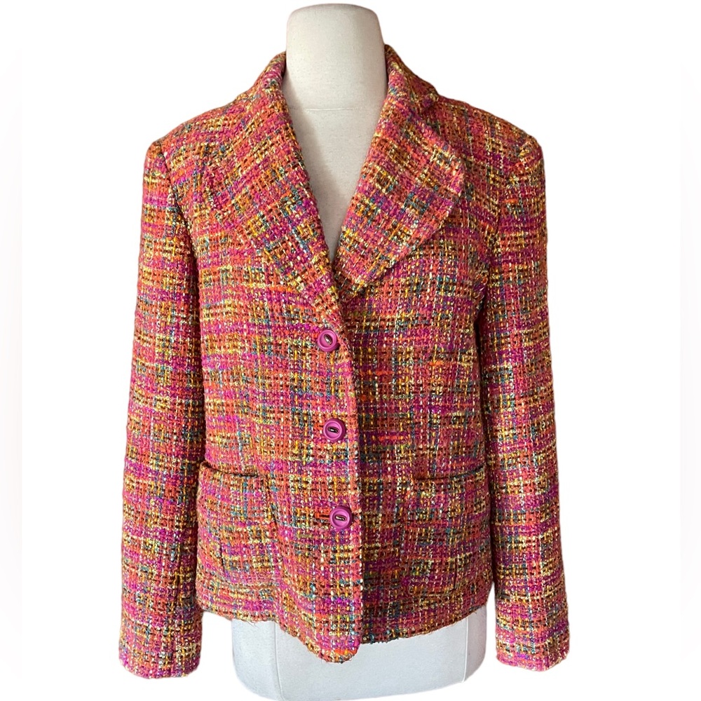 RQT‎ Lined Wool Blend Button Down Blazer